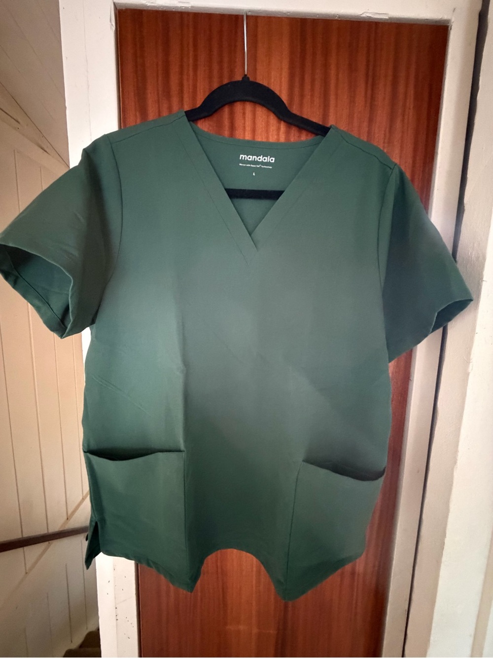 Mandala scrub top size large
